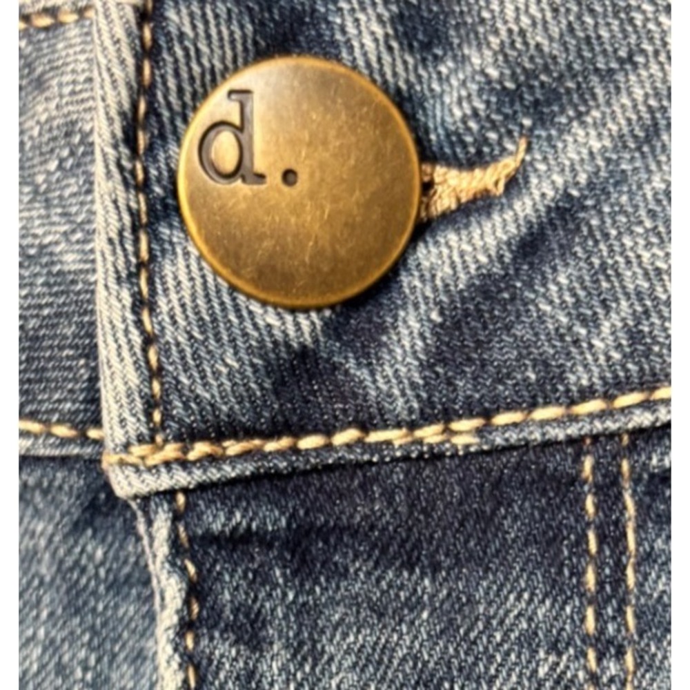 d jeans Capris Womens 20W NWT Plus Size Rolled‎ Denim Stretch Blue Crop - Picture 3 of 6